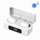 TWS Noise Cancelling In-Ear Digital Display Touch Wireless Bluetooth Earphone(White) - 1