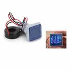 AD16-22FVA Square Signal Indicator Type Mini Digital Display AC Voltage And Current Meter(Blue) - 1