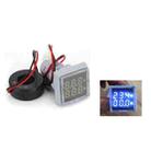 AD16-22FVA Square Signal Indicator Type Mini Digital Display AC Voltage And Current Meter(White) - 1