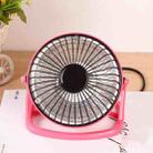 Household Heater Small Sun Electric Fan Mini Heater Desktop Heater, CN Plug, Colour: (Four Inches) Plastic Pink - 1
