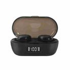 S100 TWS Music Sports Intelligent Noise Cancelling Digital Display Touch Wireless Bluetooth Earphone(Black) - 1