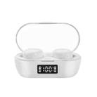 S100 TWS Music Sports Intelligent Noise Cancelling Digital Display Touch Wireless Bluetooth Earphone(White) - 1