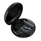 JS82 TWS Smart Noise Cancelling Digital Display Touch Portable Wireless Bluetooth Earphone(Obsidian Black) - 1