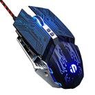 Inphic PW2 4000 DPI 6 Keys Home Office Luminous Macro Programming USB Computer Mechanical Game Wired Mouse(Jedi Password) - 1