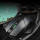 Inphic PW1 Game Mute Macro Definition Illuminated Wired Mouse, Cable Length: 1.5m(Titanium Gray Game Version) - 1