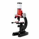 HD 1200 Times Microscope Toys Primary School Biological Science Experiment Equipment Children Educational Toys(Red) - 1