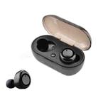 Y50 Sports Outdoor TWS Bluetooth 5.0 Touch Wireless Headphones(Black) - 1