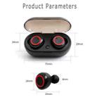 Y50 Sports Outdoor TWS Bluetooth 5.0 Touch Wireless Headphones(Black Red) - 3
