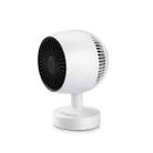 Home Desktop Vertical Heater Mini Small Mute Heating And Cooling Dual-Purpose Hot Fan, CN Plug(White) - 1