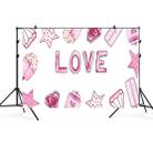 2.1m x 1.5m Valentines Day Photo Party Layout Props Photography Background Cloth(017) - 1