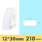 2 PCS Supermarket Goods Sticker Price Tag Paper Self-Adhesive Thermal Label Paper for NIIMBOT D11, Size: White 12x30mm 210 Sheets - 1