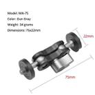 MA-75 Gun Gray YJ Magic Arm Bracket Mount 1/4 inch Ball Head Magic Arm - 2