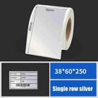 Printing Paper Dumb Silver Paper Plane Equipment Fixed Asset Label for NIIMBOT B50W, Size: 38x60mm Silver - 1
