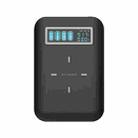 4 X 18650 Battery (Not Included) Dual-Way QC Charger Power Bank Shell Box With 2 X USB Interface Output & Display & Wireless Charging - 1