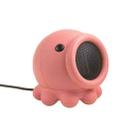 Creative Shaking Head Heater Octopus Mini Portable Desktop Office Home Heating Electric Heater CN Plug(Pink) - 1