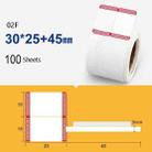 2 PCS Jewelry Tag Price Label Thermal Adhesive Label Paper for NIIMBOT B11 / B3S, Size: 02F Festive Red 100 Sheets - 1