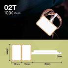 2 PCS Jewelry Tag Price Label Thermal Adhesive Label Paper for NIIMBOT B11 / B3S, Size: 02T Feather Ink 100 Sheets - 1
