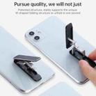 Aluminum Alloy Is Ultra-Thin Mobile Phone Lazy Bracket Multi-Angle Support Function Mini Ring Buckle Desktop Bracket(Black) - 3