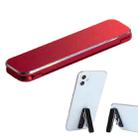 Aluminum Alloy Is Ultra-Thin Mobile Phone Lazy Bracket Multi-Angle Support Function Mini Ring Buckle Desktop Bracket(Red) - 1
