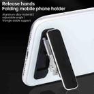 Aluminum Alloy Is Ultra-Thin Mobile Phone Lazy Bracket Multi-Angle Support Function Mini Ring Buckle Desktop Bracket(Silver) - 8