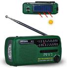 DE13 Hand-Cranked Power Full Band Solar Charging Emergency Outdoor Radio(Green) - 2