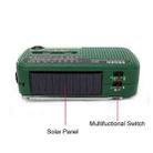 DE13 Hand-Cranked Power Full Band Solar Charging Emergency Outdoor Radio(Green) - 3
