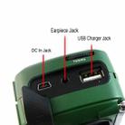 DE13 Hand-Cranked Power Full Band Solar Charging Emergency Outdoor Radio(Green) - 5