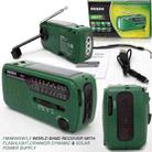DE13 Hand-Cranked Power Full Band Solar Charging Emergency Outdoor Radio(Green) - 6