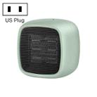 Home Desktop Mini Portable PTC Dumping Power-off Heater, Specification:US Plug(Green) - 1