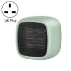 Home Desktop Mini Portable PTC Dumping Power-off Heater, Specification:UK Plug(Green) - 1