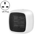 Home Desktop Mini Portable PTC Dumping Power-off Heater, Specification:UK Plug(White) - 1