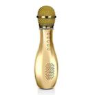 Q007 Bowling Mobile Phone K Song Changing Microphone USB Condenser Wireless Bluetooth Microphone(Golden) - 1