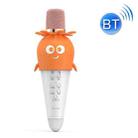 Lebo K5 Mobile Phone Tablet Wireless Bluetooth Microphone Carrot Children Singing Microphone(White Orange) - 1