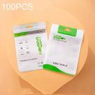 100 PCS Data Cable Packaging Bag Plastic Sealing Bag, Size:10.5x15cm(Green) - 1