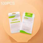 100 PCS Data Cable Packaging Bag Plastic Sealing Bag, Size:8x14cm(Green) - 1