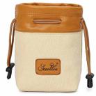 S.C.COTTON Liner Bag Waterproof Digital Protection Portable SLR Lens Bag Micro Single Camera Bag Photography Bag, Colour: Beige S - 1