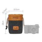 S.C.COTTON Liner Bag Waterproof Digital Protection Portable SLR Lens Bag Micro Single Camera Bag Photography Bag, Colour: Carbon Black S - 2