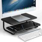 Double-Layer Heightening Desktop Metal Aluminum Alloy Display Base Notebook Computer Stand - 1