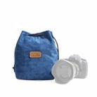 S.C.COTTON Liner Shockproof Digital Protection Portable SLR Lens Bag Micro Single Camera Bag Square Blue L - 1