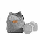 S.C.COTTON Liner Shockproof Digital Protection Portable SLR Lens Bag Micro Single Camera Bag Square Gray L - 1