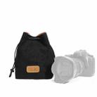 S.C.COTTON Liner Shockproof Digital Protection Portable SLR Lens Bag Micro Single Camera Bag Square Black L - 1