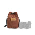 S.C.COTTON Liner Shockproof Digital Protection Portable SLR Lens Bag Micro Single Camera Bag Square Brown S - 1