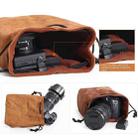 S.C.COTTON Liner Shockproof Digital Protection Portable SLR Lens Bag Micro Single Camera Bag Round Khaki L - 8