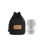 S.C.COTTON Liner Shockproof Digital Protection Portable SLR Lens Bag Micro Single Camera Bag Round Black S - 1