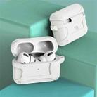 2 PCS Pure Color Simple Waterproof Earphone Protective Cover For AirPods Pro(White) - 1