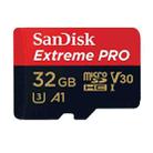 SanDisk U3 High-Speed Micro SD Card  TF Card Memory Card for GoPro Sports Camera, Drone, Monitoring 32GB(A1), Colour: Black Card - 1