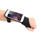 Running Sports Mobile Phone Wrist Bag, Specification:Under 5.5 inches(Black) - 3
