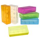 5 PCS Battery Storage Case Plastic Box for 2 x 18650  / 4 x 16340  Batteries(Transparent) - 3