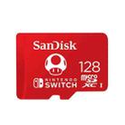 SanDisk SDSQXAO TF Card Micro SD Memory Card for Nintendo Switch Game Console, Capacity: 128GB Red - 1