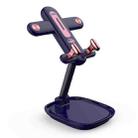 N28 Foldable Multi-Angle Adjustable Mobile Phone Holder Creative Aircraft Holder(Dark Blue) - 1